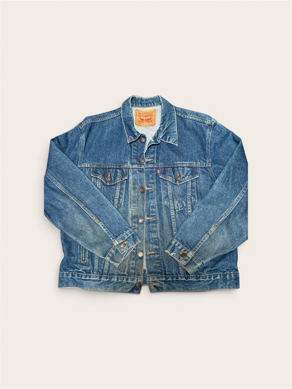 Levi’s 70506 Denim Trucker Jacket USA Made Medium Wash Size 44( vintage ) - Picture 2 of 11